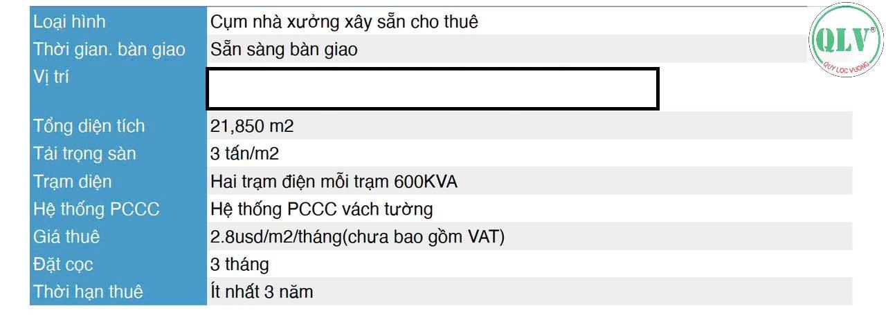 🏭 Cho thuê nhà xưởng tại kcn dầu giây 41.671m2  Thống Nhất Đồng Nai