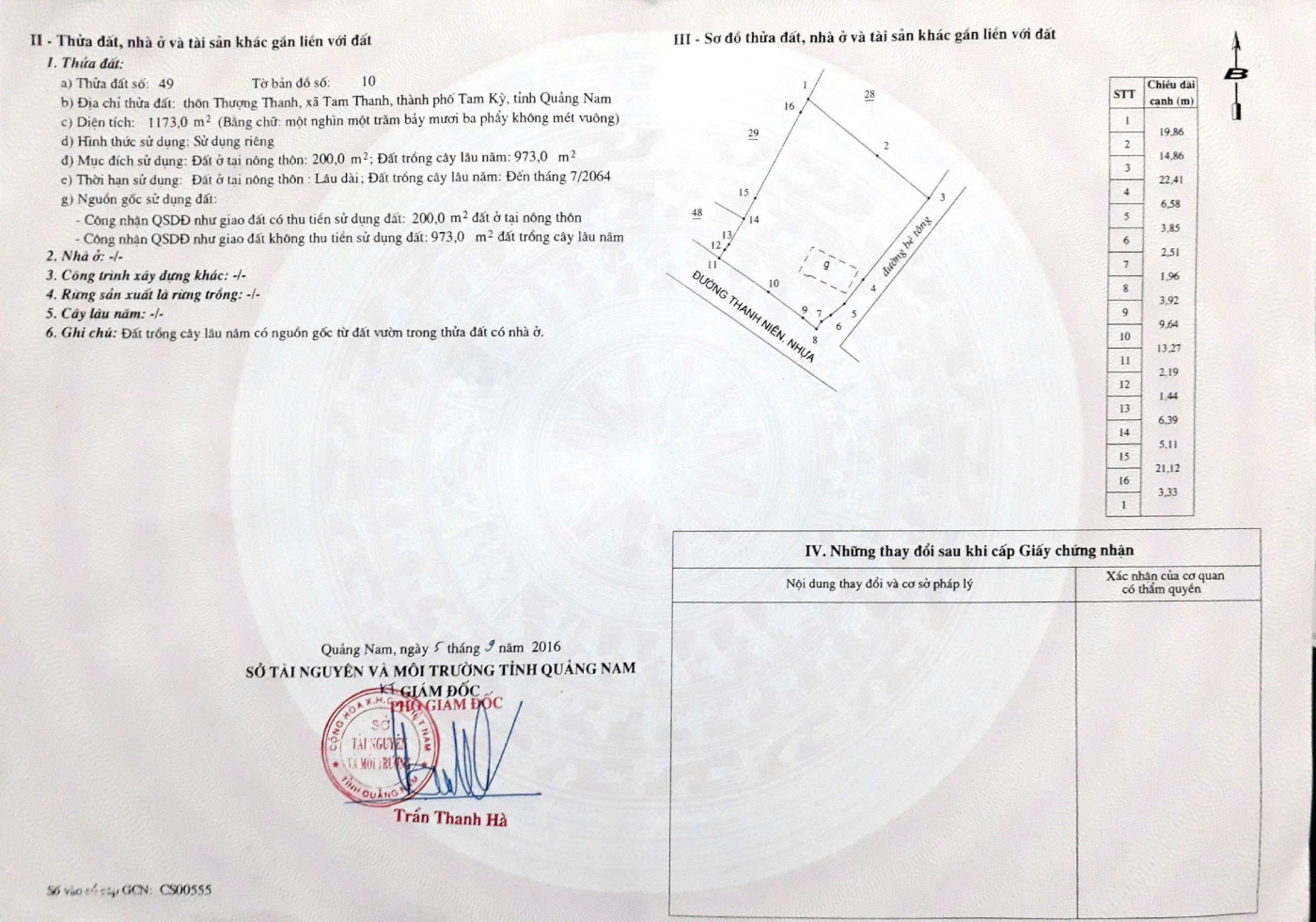 Cần Bán Đất Thôn Thượng Thanh, Tam Thanh, Tam Kỳ Tỉnh Quảng nam