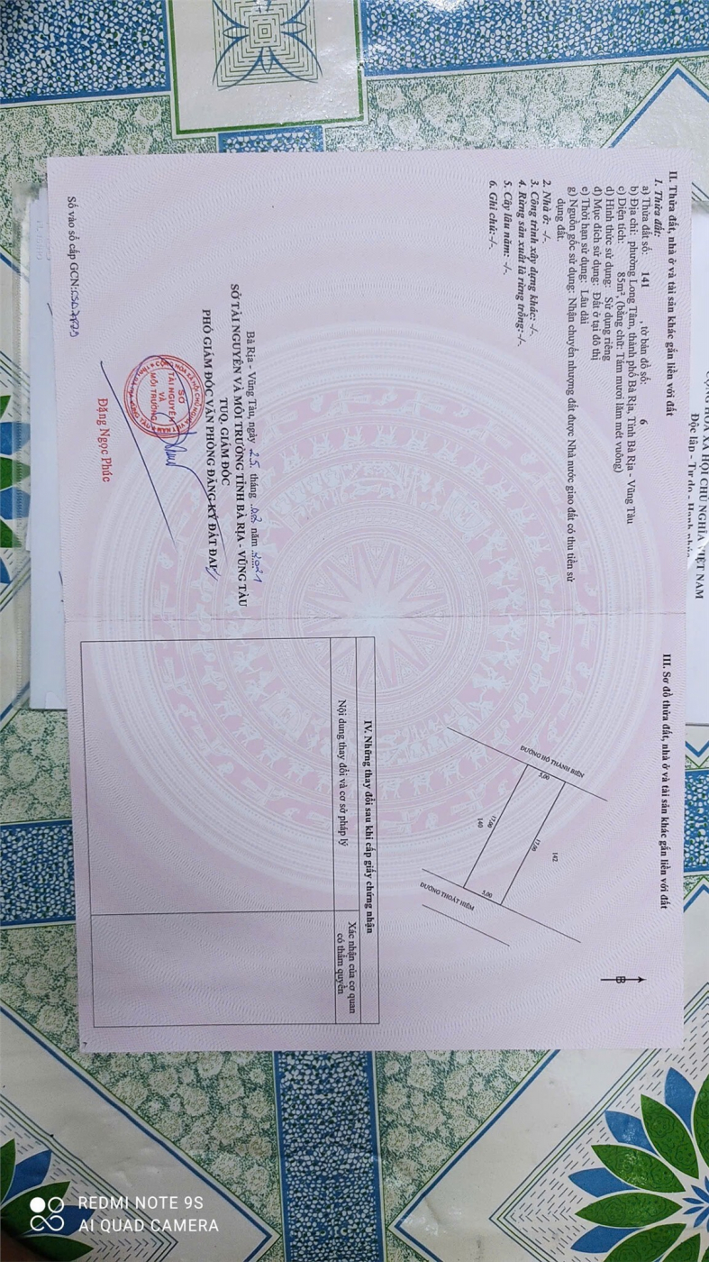 ĐẤT ĐẸP- GIÁ TỐT - Chính Chủ Cần Bán Đất  Phường Long Tâm, Thành phố Bà Rịa, Bà Rịa - Vũng Tàu