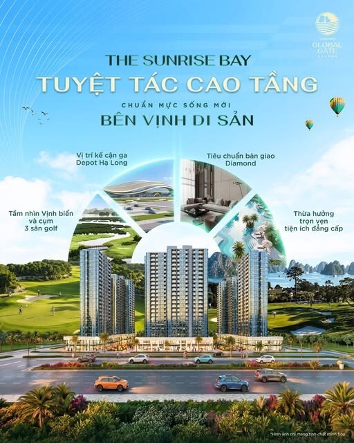Sở hữu căn góc 2PN (70m2) Tòa G2 tầng cao view sân golf ngắm Vịnh di sản top 7 thế giới.