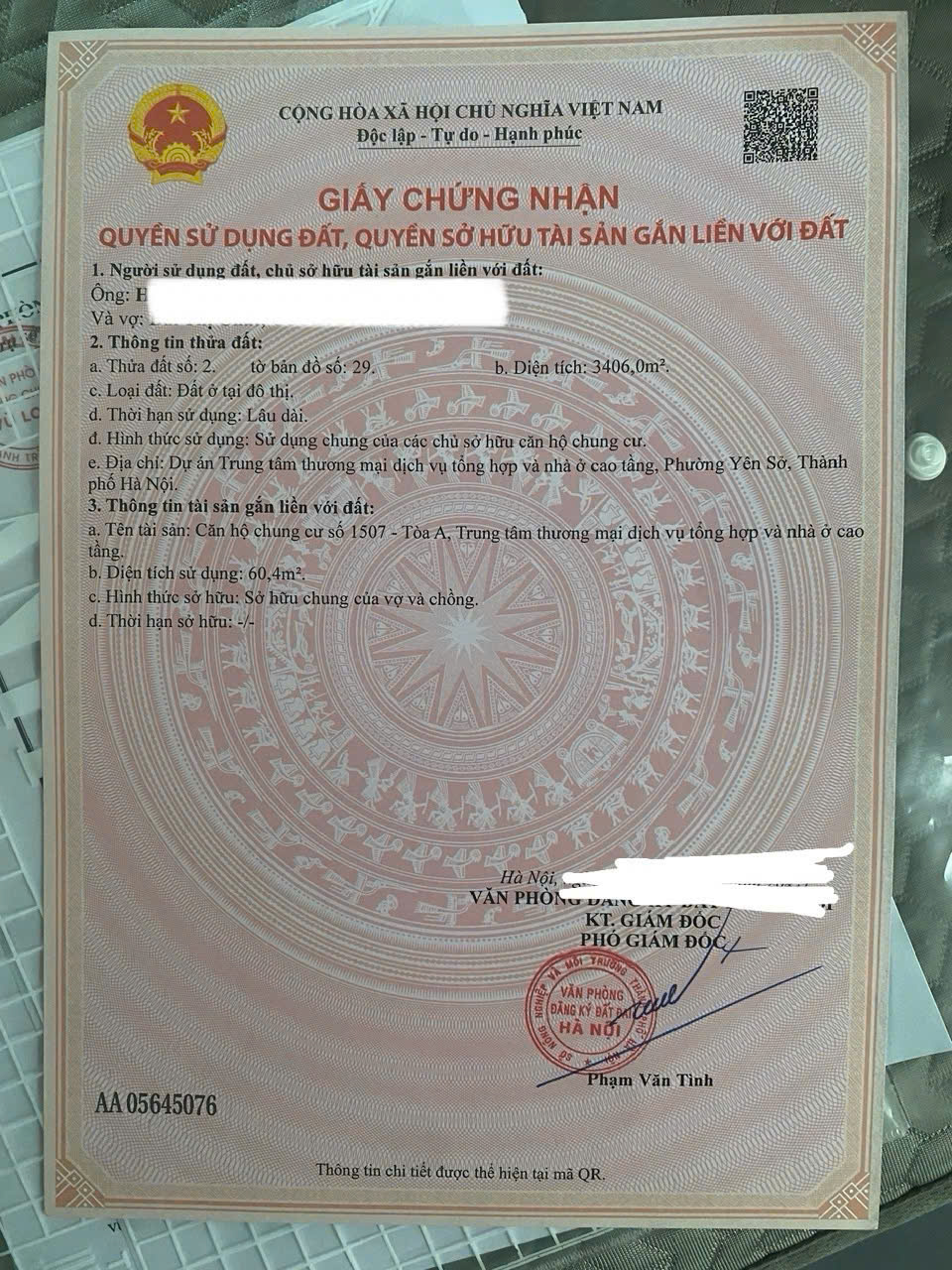 Chính chủ nhờ bán căn hộ Tứ Hiệp Plaza - 61m2 - 2PN - 2VS - full nội thất - giá chỉ nhỉnh 4 tỷ