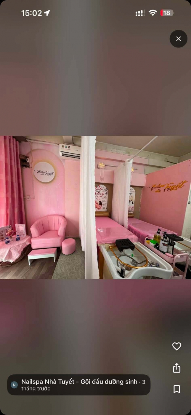 DO MỞ RỘNG QUY MÔ NÊN EM SANG MẶT BẰNG MỘT TIỆM NAIL VÀ MỘT TIỆM SPA NHỎ TẠI HỒ CHÍ