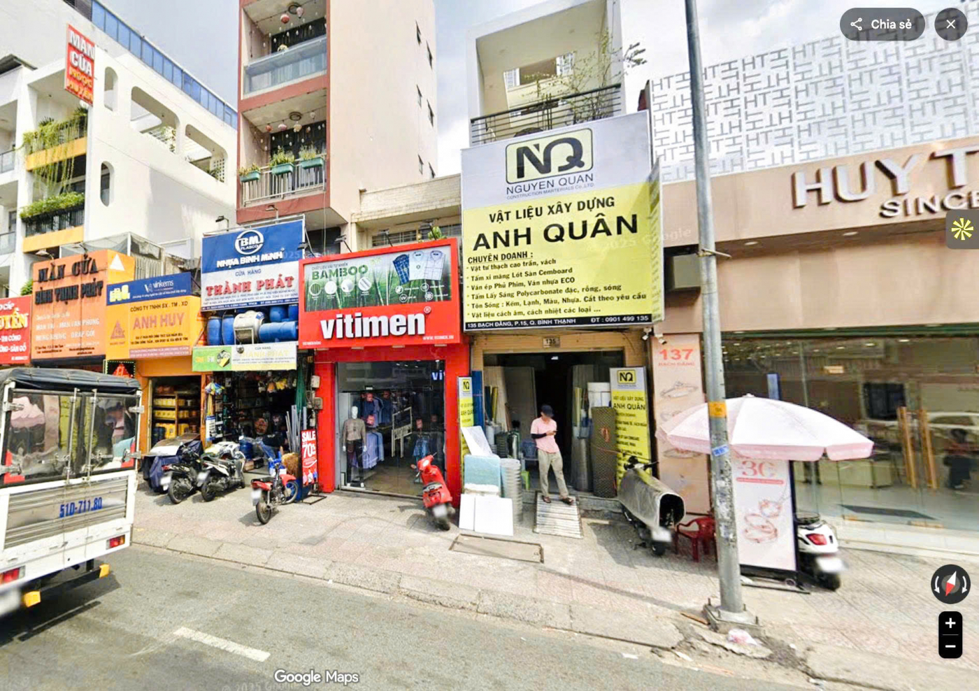 Chính chủ bán nhà mặt tiền Bạch Đằng, Bình Thạnh - 103m2 - Nở hậu 5,35m - Kinh doanh sầm uất