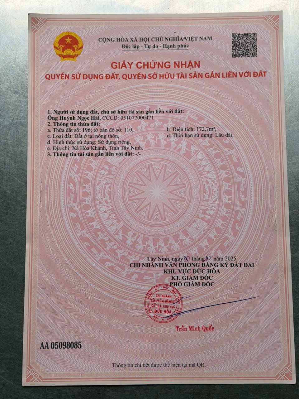 Đất đẹp Hậu Nghĩa- Pháp lý rõ ràngggg