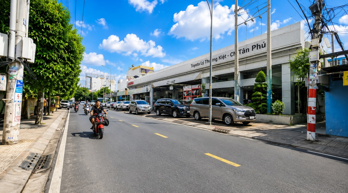 Cho thuê nhà Mặt Tiền Nguyễn Hữu Tiến 90m², 2TẦNG- 15Triệu,GẦN AEON