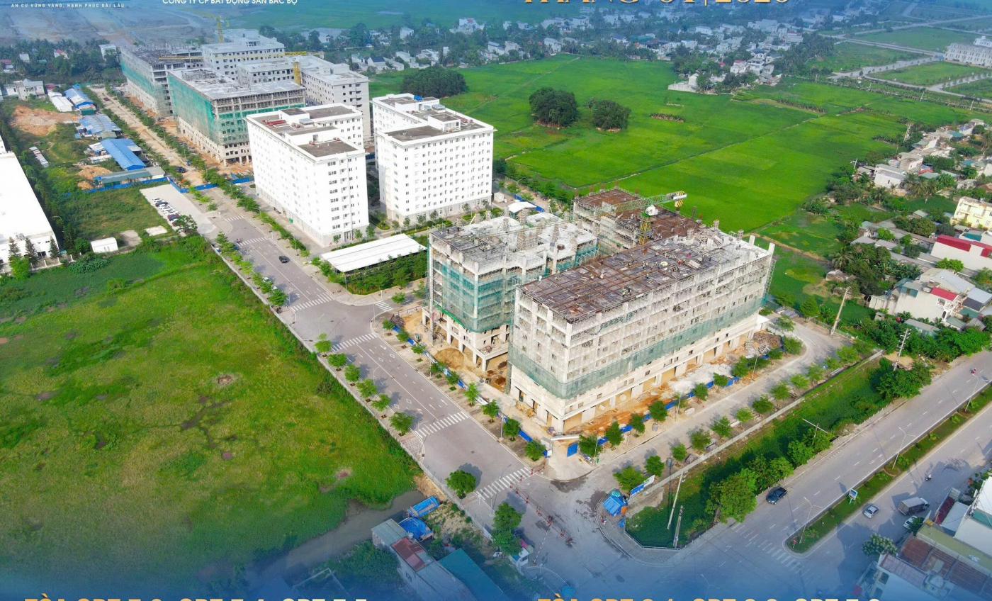 Chân đế chung cư tại nhà ở xã hội SJ Town thành phố Thanh Hóa