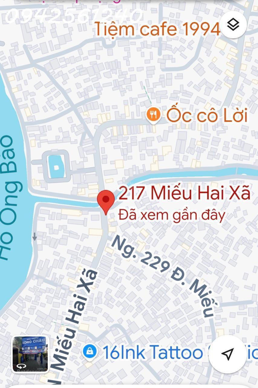 Bán nhà đất đường Miếu Hai Xã (Hải Phòng, Quận Lê Chân)