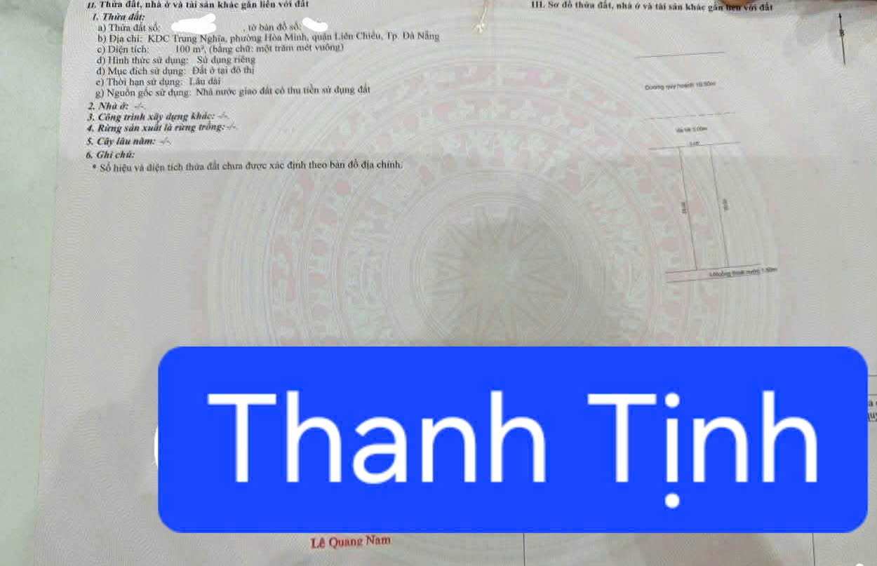 🔴💥Bán đất đường 10,5m Thanh Tịnh - Gần bên xe TTTP