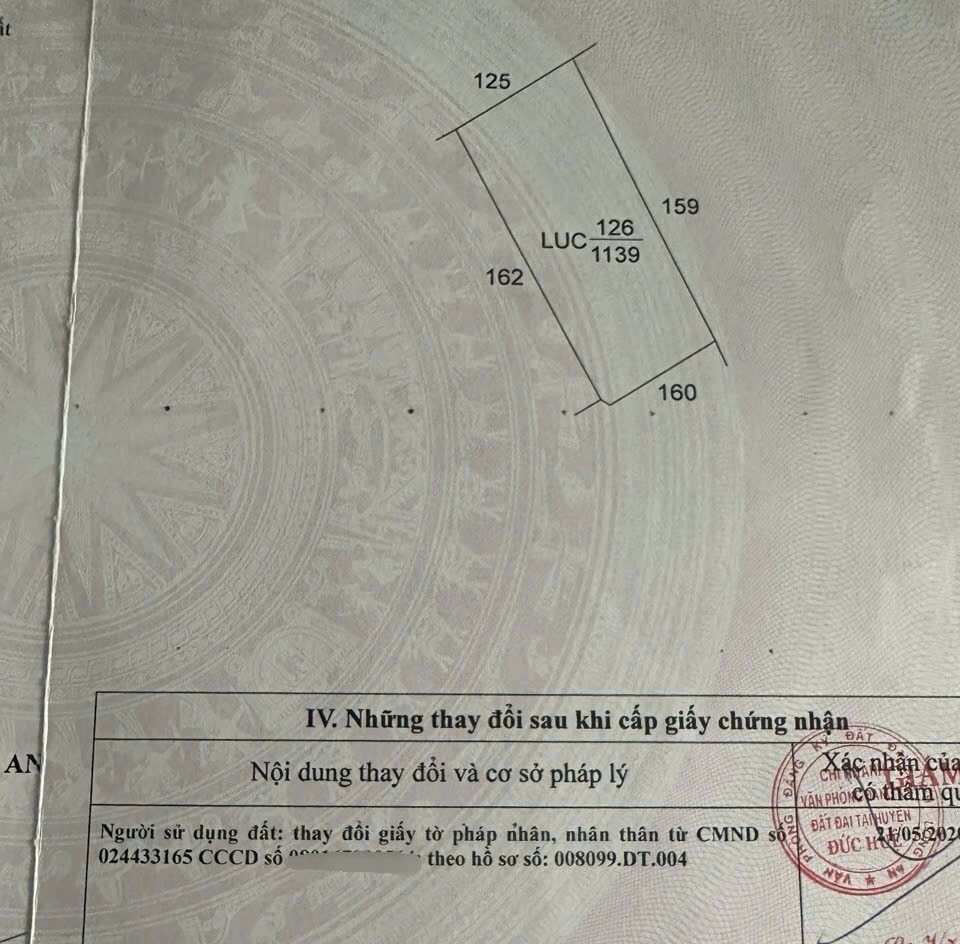 CƠ HỘI ĐẦU TƯ GIÁ TỐT - Chính Chủ Bán Gấp Lô Đất Trồng Lúa Xã Bình Thành, Đức Huệ, Long An