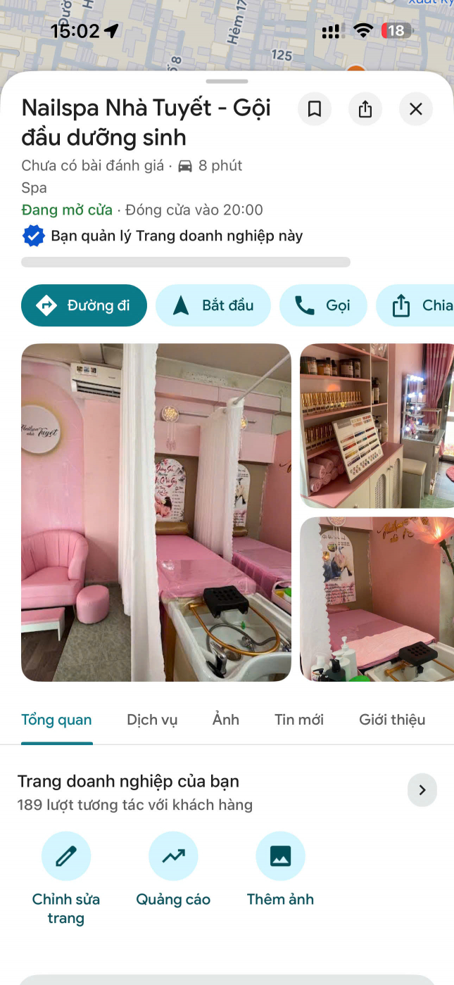 DO MỞ RỘNG QUY MÔ NÊN EM SANG MẶT BẰNG MỘT TIỆM NAIL VÀ MỘT TIỆM SPA NHỎ TẠI HỒ CHÍ