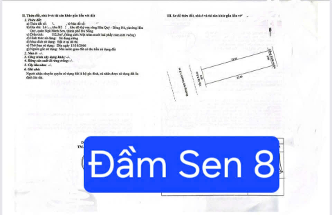 🔴💥BÁN ĐẤT ĐƯỜNG ĐẦM SEN 8 – GẦN NGUYỄN PHƯỚC LAN