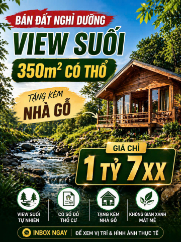CẮT LỖ – CHỈ DUY NHẤT 1 LÔ VIEW SUỐI ĐẸP TẠI PHƯỜNG 2, BẢO LỘC