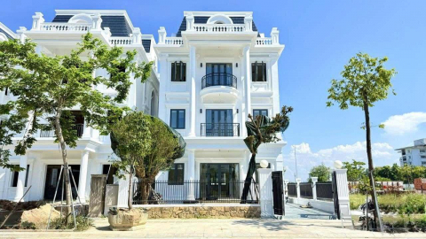 BIỆT THỰ NGHĨ DƯỠNG ĐƠN LẬP CÓ SÂN VƯỜN DỰ ÁN PHÚ XUÂN CITY, CỐT NỀN CAO KHÔNG NGẬP LỤT